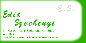 edit szechenyi business card